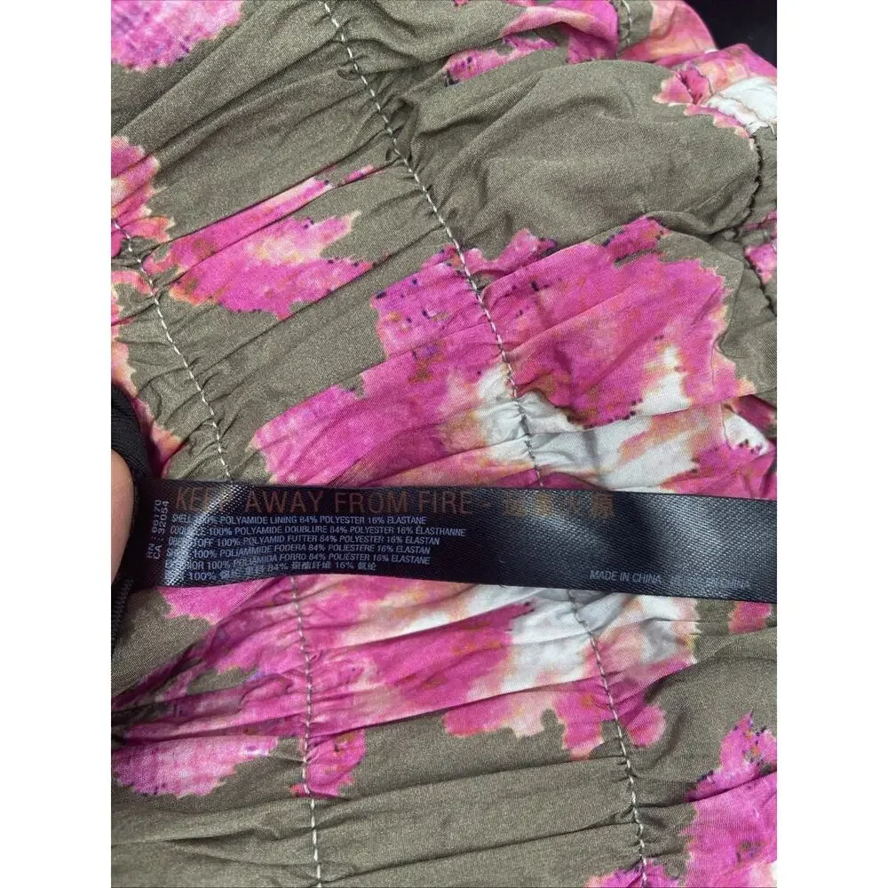 Free People FP Movement The Way Home Shorts Size S Military Rose Combo - Picture 6 of 7